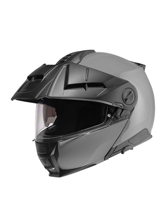 Schuberth E2 Concrete Grey Motorcycle Helmet On...