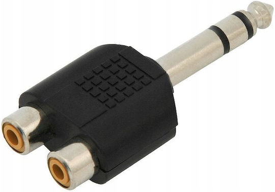 Xtreme Europa Μετατροπέας 6.3mm male σε RCA 2x female 1τμχ