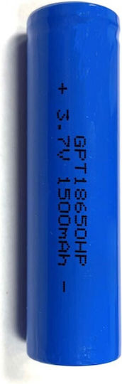 GP Batteries Rechargable Battery 18650 Li-ion 1500mAh 3.7V 1pcs