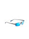 Maui Jim Sonnenbrillen mit Schwarz Rahmen und Blau Spiegel Linse B630-02