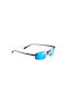 Maui Jim Sunglasses with Black Metal Frame and Blue Mirror Lens B630-02