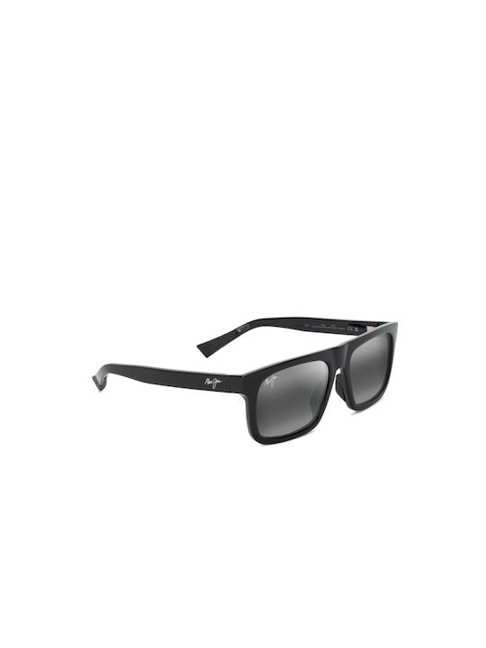 Maui Jim Sonnenbrillen mit Schwarz Rahmen und Schwarz Verlaufsfarbe Linse 616-02