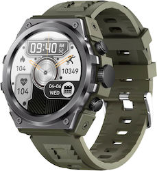Microwear Y10 Smartwatch με Παλμογράφο (Army Green)