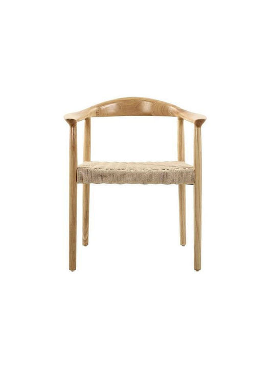 Bisotto Kitchen Wooden Chair Natural 54x57x54cm