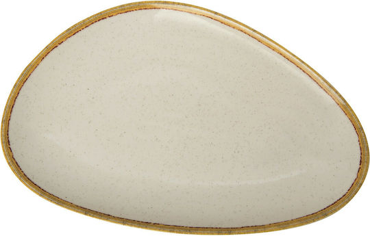 GTSA Ivory Πιάτο Ρηχό Τρίγωνο από Πορσελάνη Λευκό 28x28cm