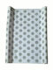 Lorelli Harte Wickelauflage Dots aus Stoff Black Dots 50x71cm