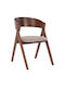 Nekker Stühle Speisesaal Walnut / Grey 1Stück 56x55x78cm