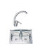 Inter Ceramic Alpaca ICSETICF72582907313ICKSS8060P Drop-In Мивка Inox Ш80xД60см Сребрист
