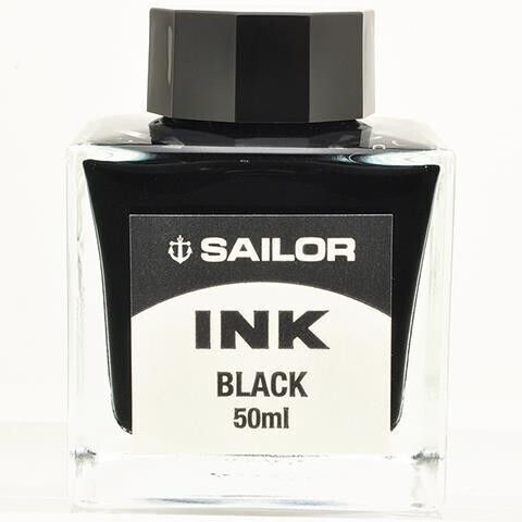 Sailor Ersatz- und Füllfederhaltertinten für Füllfederhalter Schwarz 50ml