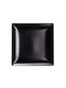 AXA Porcelaine Teller Untiefe Platz Schwarz 16x16cm