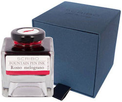 Scribo Replacement Ink for Fountain Pen Red 90ml