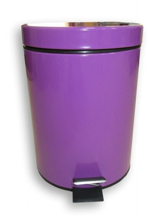 Inter Ceramic Ceramic Bathroom Basket 5lt Purple