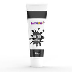 Lumea Χρώμα Ζαχαροπλαστικής σε Μορφή Gel Μαύρο 30gr Σωληνάριο