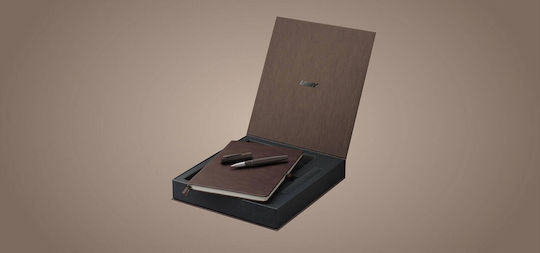 Lamy Lamy Set Füllfederhalter Braun aus Stahl mit Braune Tintenfarbe