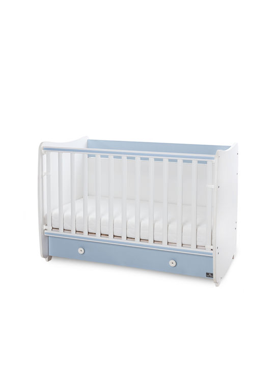 Lorelli Κούνια Dream White / Baby Blue με Συρτάρι