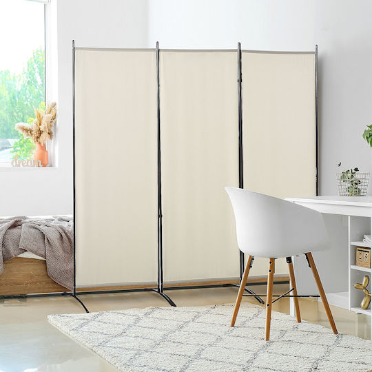 HomCom Decorativ Paravan Metalic 253x182cm