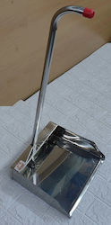 ForHome Metallic Dustpan with Stick Silver 27.5x24.5x62cm