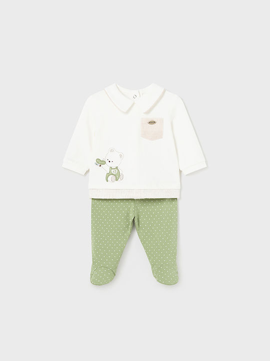 Mayoral Baby Bodysuit Set green