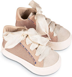 Babywalker Pink Baptism Fabric Sneakers