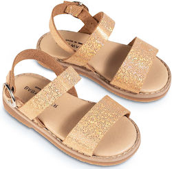 Babywalker Copper Baptism Leather Sandals