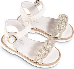 Babywalker White Baptism Leather Sandals