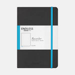 Endless Notebook A5 with Blank Pages Black