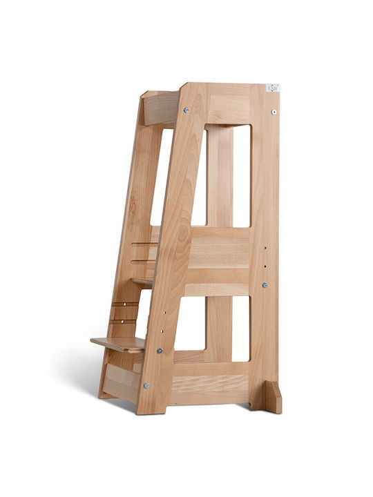 Montessori Helper Tower Learning Tower made of Wood Beige