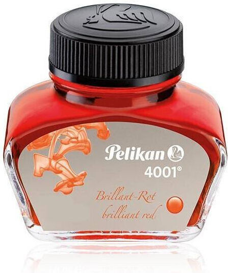 Pelikan 4001 Ersatz- und Füllfederhaltertinten für Füllfederhalter Rote 62,5ml