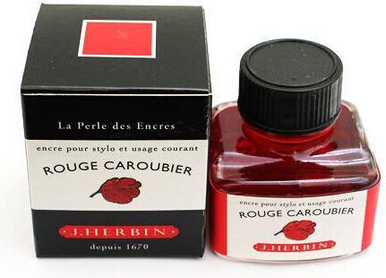 Jacques Herbin Replacement Ink for Pen is packaged in a beautiful bottle with a special position to hold the pen horizontally These bottles are called 30ml