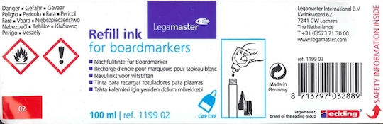 Edding Replacement Ink for Marker Red 100ml 11.119903-KOK