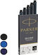 Parker Replacement Ink for Pen in Black color 5pcs