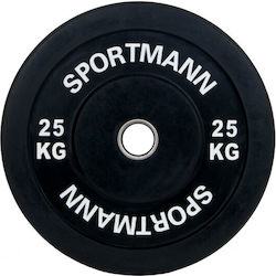 Sportmann Δίσκος Λαστιχένιος 1 x 25kg Φ51mm