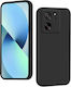 SiiPro Soft Задна корица Силикон 2мм Черен (Xiaomi 13T / 13T Pro)