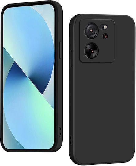 SiiPro Soft Задна корица Силикон 2мм Черен (Xiaomi 13T / 13T Pro)