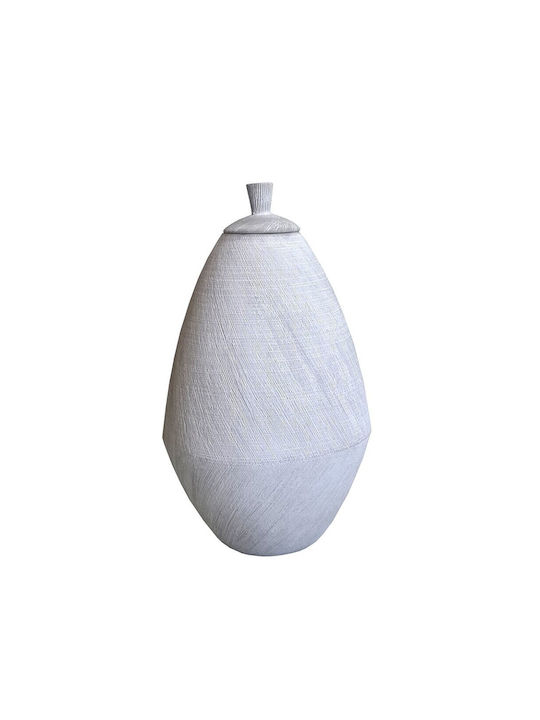 Espiel Decorative Vase White 35cm