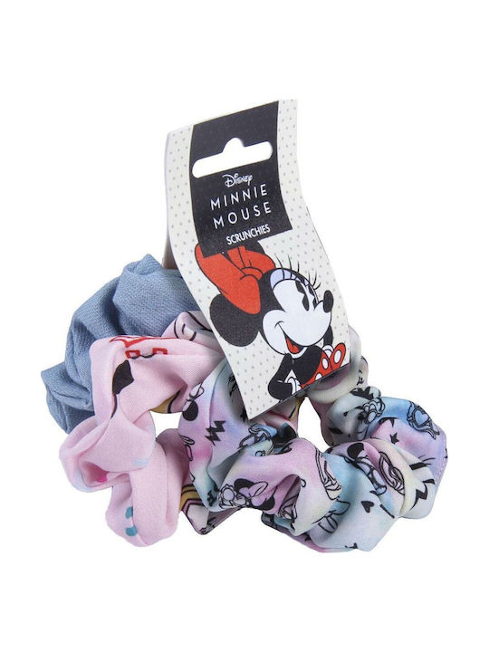Minnie Mouse Σετ Παιδικά Λαστιχάκια Πολύχρωμα 3τμχ