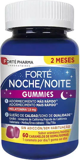 Forte Pharma Night Sleepiness Faster Supliment pentru Somn 60 bomboane de jeleu