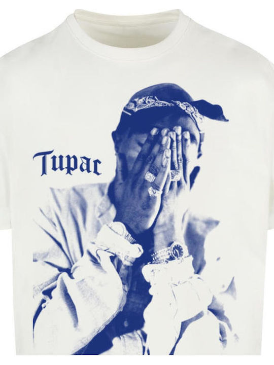 Mister Tee Me Against World Oversize T-shirt Λευκό Βαμβακερό