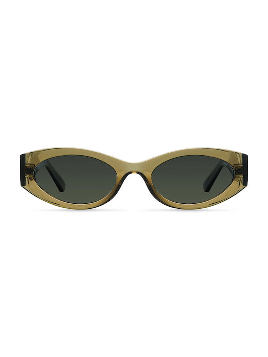 Meller Дамски Слънчеви очила с Зелен Пластмасов Рамка и Зелен Поляризирани Леща NE-MOSSOLI