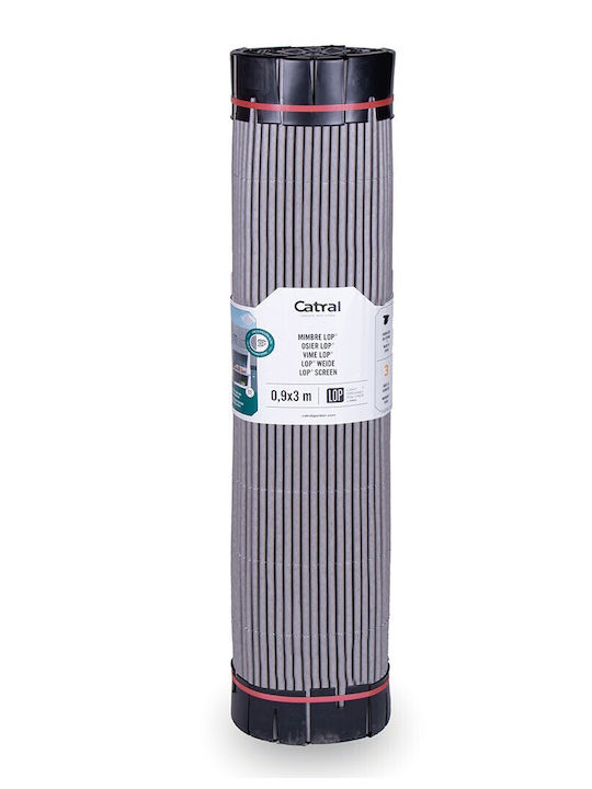 Showood Gard de Bambus Plastic cu Întregul Reed 2x3m