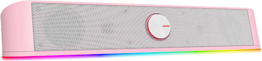 Redragon GS560P Adiemus Speaker with RGB 3W Pink