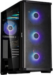 Zalman Z10 Plus Midi Tower Κουτί Υπολογιστή με RGB Φωτισμό Μαύρο