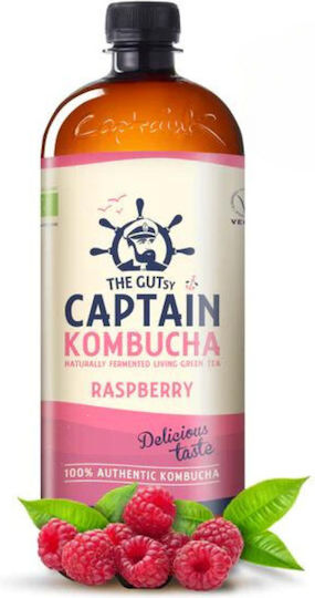 Captain Kombucha Organic Product Kombucha Raspberry Liquid 1000ml