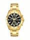 Breeze Women's Watch Chronograph with Gold Metal Bracelet