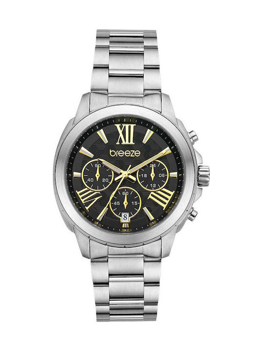 Breeze Women's Watch Chronograph with Silver Me...