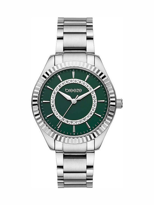 Breeze Women's Watch with Silver Metal Bracelet