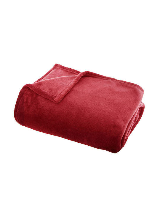 Ριχτάρι Πολυθρόνας Fleece 130x180εκ. Red