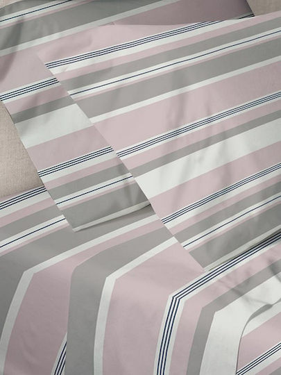 Sunshine Duvet Cover Set Single with Pillowcase 170x250 Print Pink