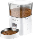 Rojeco Automatic Stainless Bowls Dog Food Gray 2000ml