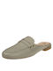 Sante Mules mit Chunky Hoch Absatz in Gray Farbe